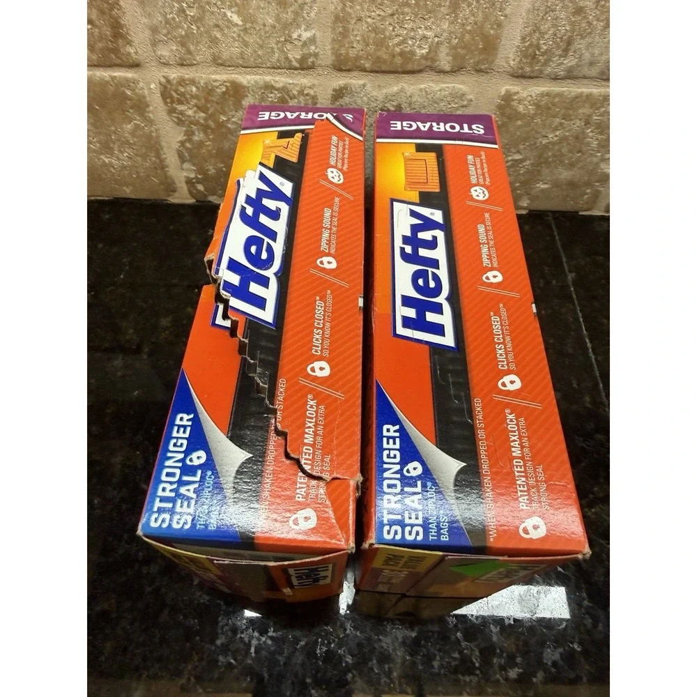Hefty 2015 Halloween Quart Storage Slider Bags Bats Pumpkins Limited Edition *56